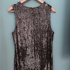 Ralph Lauren Olive Sequin Mini Dress